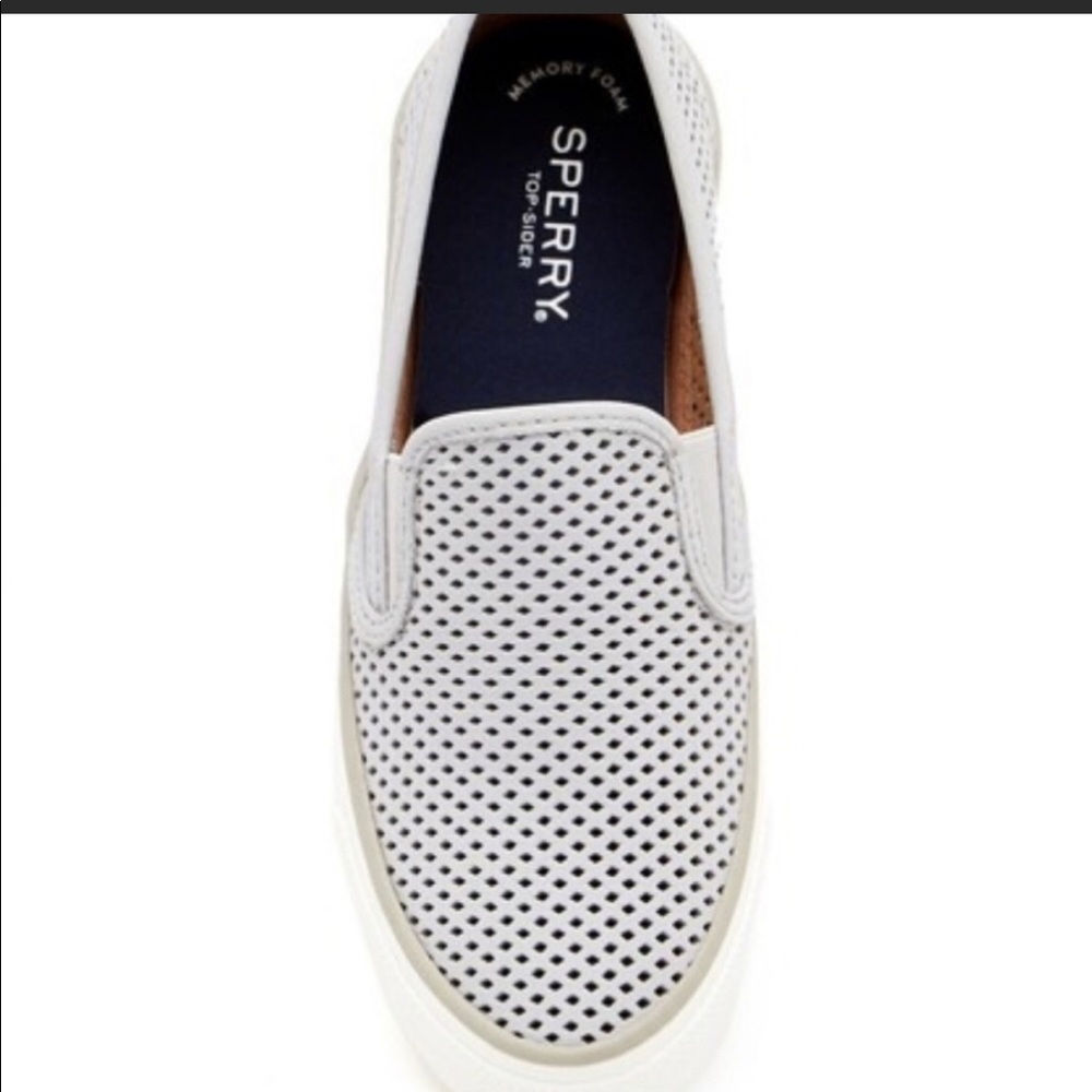 Sperry Seaside Slip-on Sneaker Perforated Leather